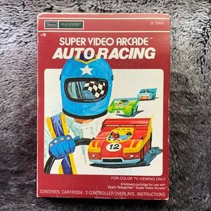 Intellivision - Auto Racing - game cartridge, Instructions. “Missing Overlays”